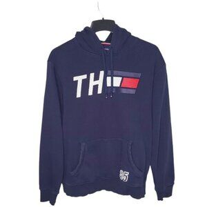 Tommy Hilfiger Sport Men's Size XL Hoodie Reflective Spellouts On Front & Back